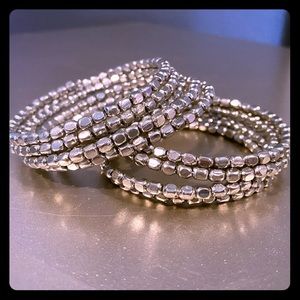 Two silver bracelets